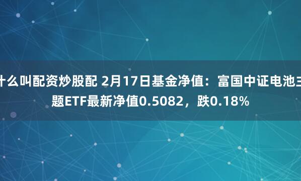 什么叫配资炒股配 2月17日基金净值：富国中证电池主题ETF最新净值0.5082，跌0.18%