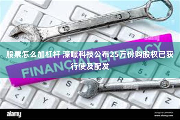 股票怎么加杠杆 濠暻科技公布25万份购股权已获行使及配发