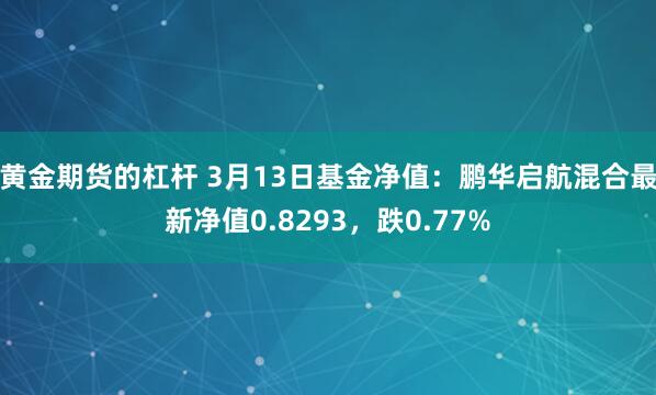 黄金期货的杠杆 3月13日基金净值：鹏华启航混合最新净值0.8293，跌0.77%